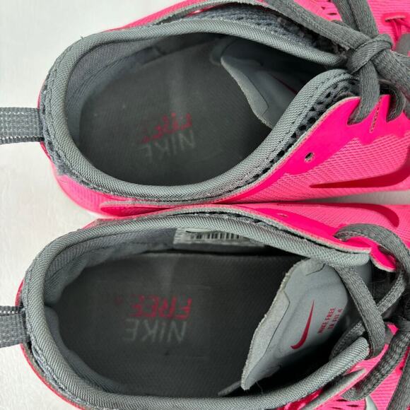 Nike Free TR Fit 4 Running Sneakers Flyknit Breathable Pink Gray Women's 7.5 - Picture 7 of 11